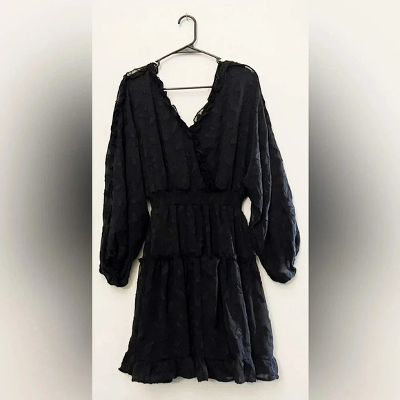 Whimsy goth lace balloon sleeve dress whimsigoth fairycore cottagecore - Picture 3 of 9